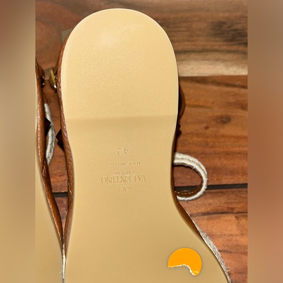 Valentino Roman Rockstud Quilted Espadrille Wedge Sandals sz EU42 - Picture 8 of 13